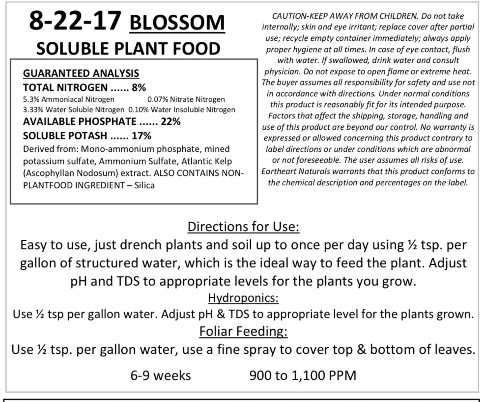 Phase 2 Blossom nutrient 1/3 pound bag/makes 60 gallons